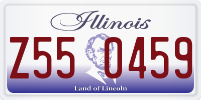 IL license plate Z550459