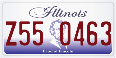 IL license plate Z550463