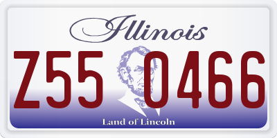 IL license plate Z550466