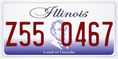 IL license plate Z550467