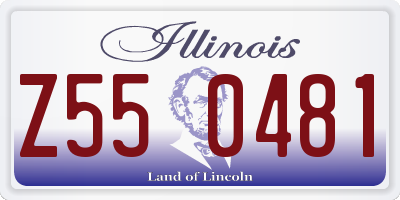 IL license plate Z550481