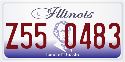 IL license plate Z550483