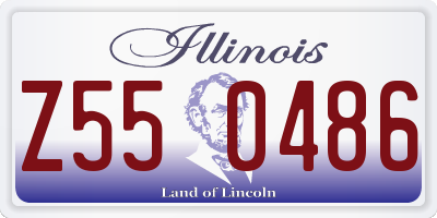 IL license plate Z550486