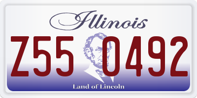 IL license plate Z550492