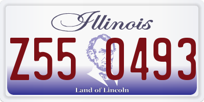 IL license plate Z550493