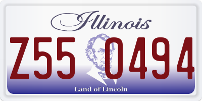 IL license plate Z550494
