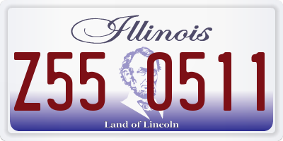 IL license plate Z550511