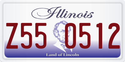 IL license plate Z550512