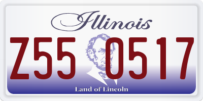 IL license plate Z550517
