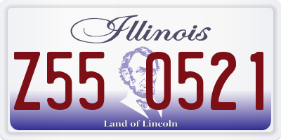 IL license plate Z550521