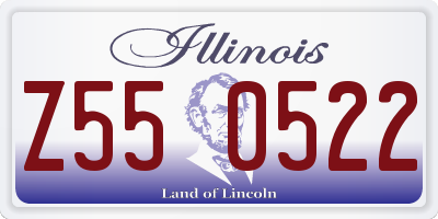 IL license plate Z550522