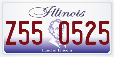 IL license plate Z550525