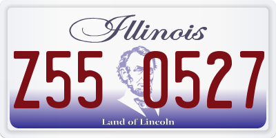 IL license plate Z550527
