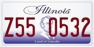 IL license plate Z550532