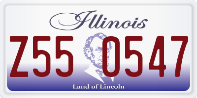 IL license plate Z550547
