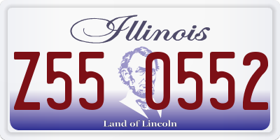 IL license plate Z550552