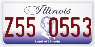 IL license plate Z550553