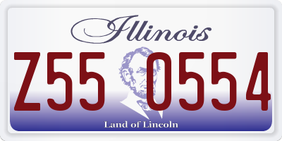 IL license plate Z550554
