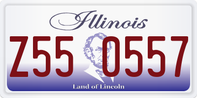 IL license plate Z550557