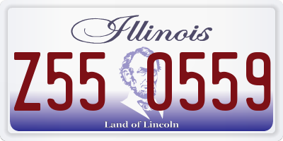 IL license plate Z550559