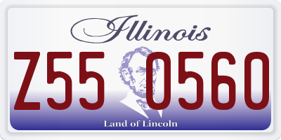 IL license plate Z550560
