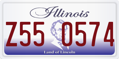 IL license plate Z550574