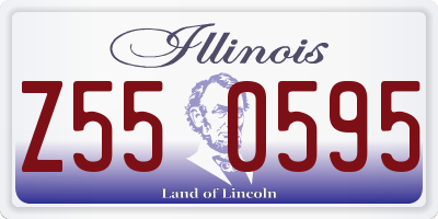 IL license plate Z550595