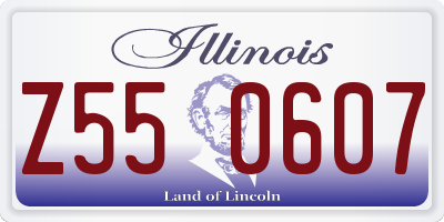 IL license plate Z550607