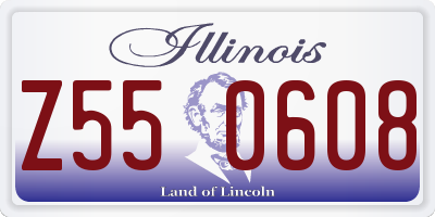 IL license plate Z550608