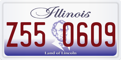 IL license plate Z550609