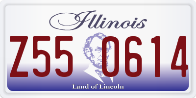 IL license plate Z550614
