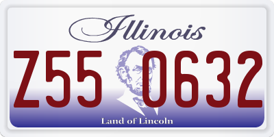 IL license plate Z550632