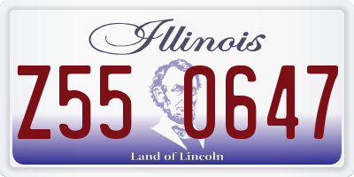 IL license plate Z550647