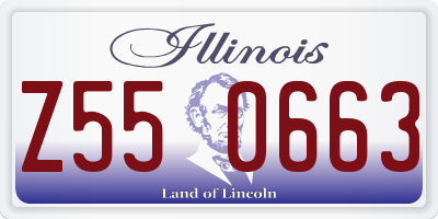 IL license plate Z550663