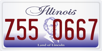 IL license plate Z550667