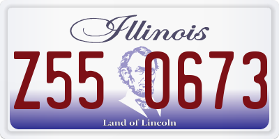 IL license plate Z550673