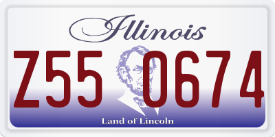 IL license plate Z550674