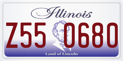 IL license plate Z550680