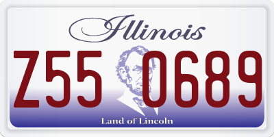IL license plate Z550689