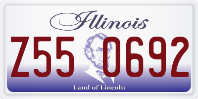 IL license plate Z550692