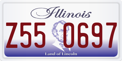 IL license plate Z550697