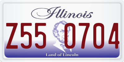 IL license plate Z550704