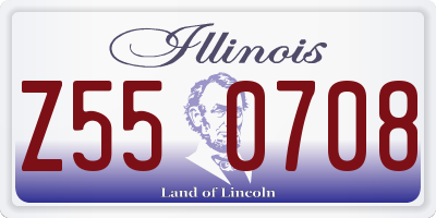 IL license plate Z550708