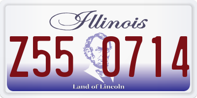 IL license plate Z550714