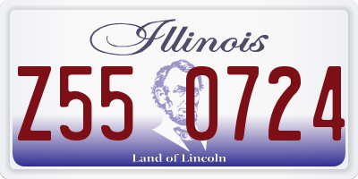 IL license plate Z550724
