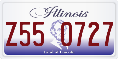 IL license plate Z550727