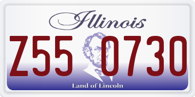 IL license plate Z550730