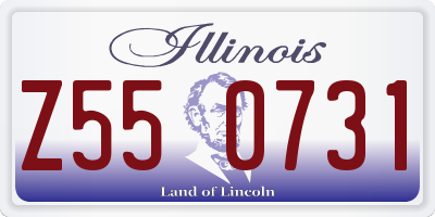 IL license plate Z550731