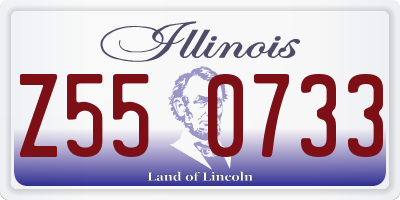 IL license plate Z550733