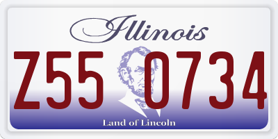 IL license plate Z550734